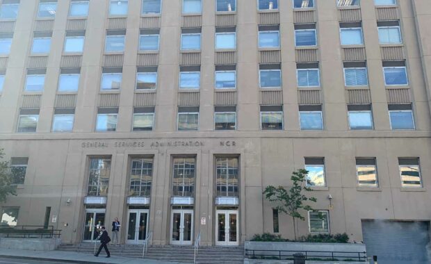 General Services Administration building where GSA vendors are approved