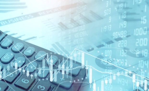 calculator and graph on spreadsheet excel research financial accounting summary analysis report